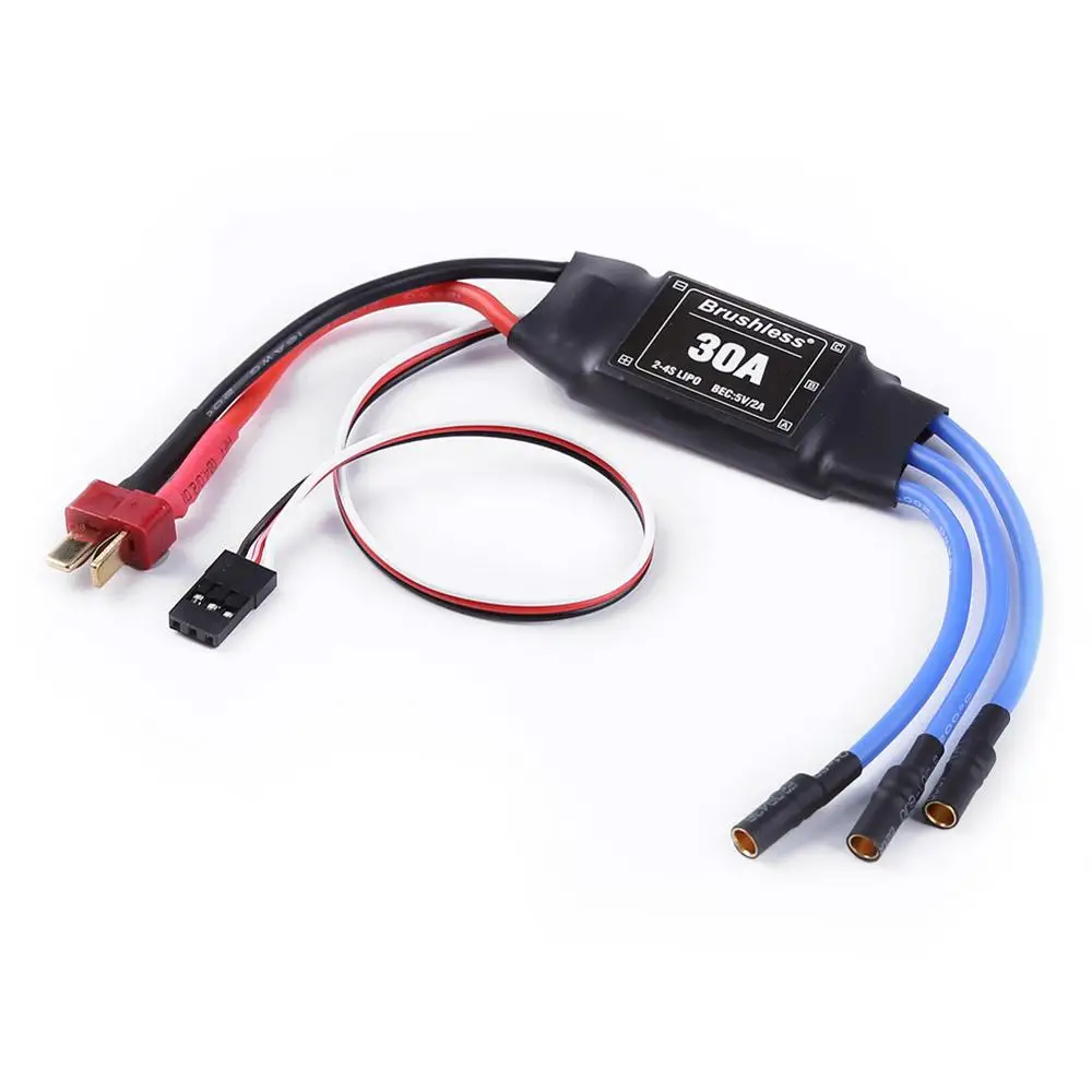 XXD 30A 2-4S ESC Бесщеточный Регулятор скорости двигателя RC BEC ESC T-rex 450 V2 Вертолет лодка для FPV F450 мини Квадрокоптер Дрон