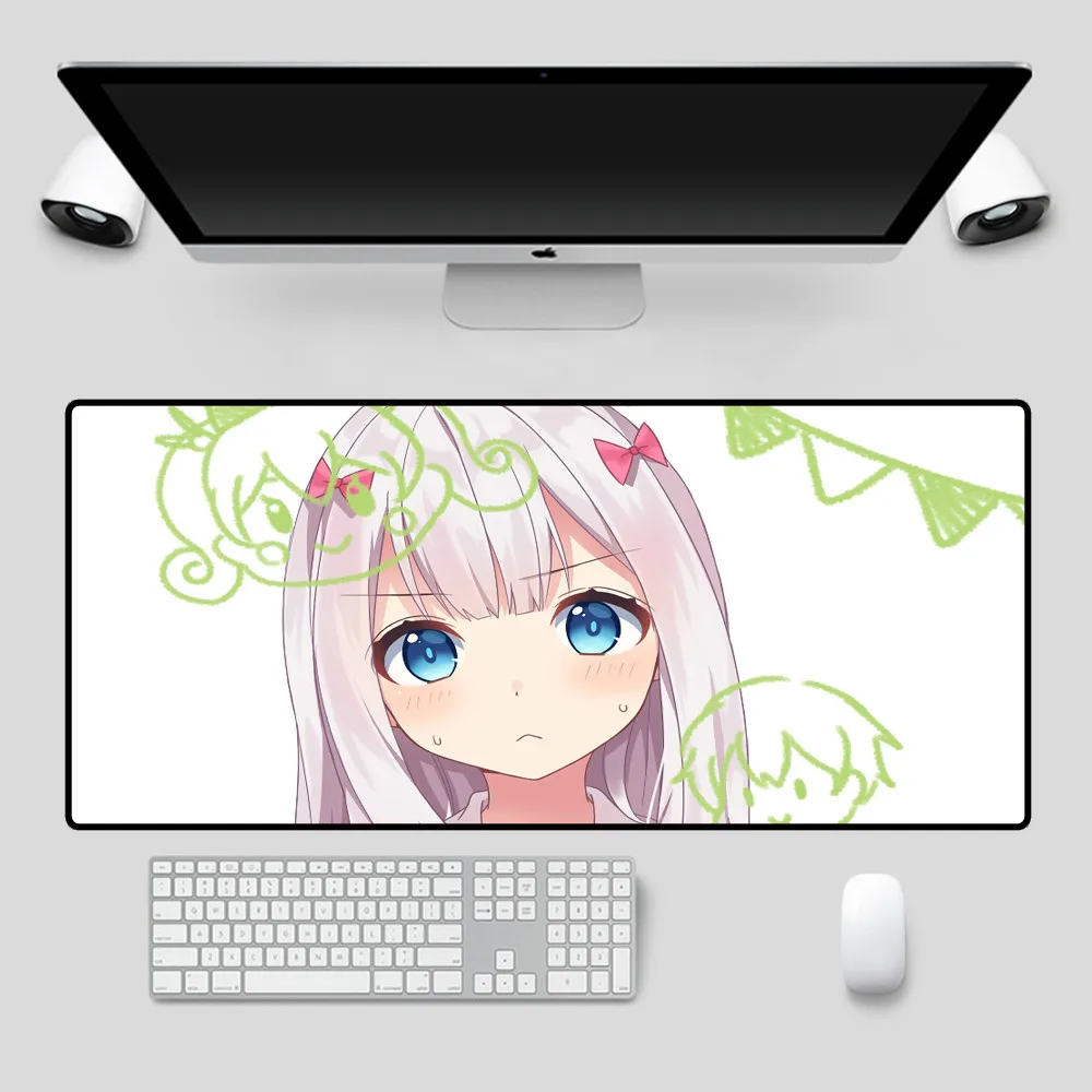

XGZ Large Mouse Pad Cute Girl Pattern Non-slip Rubber Pad Computer Notebook Gamer Keyboard Pad Gaming Desk Animation Mouse Pad