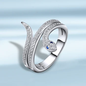 

925 Sterling Silver Ring Cubic Zircon Snake Style 2020 Propose Marriage Engagement Wedding Rings Fine Jewelry