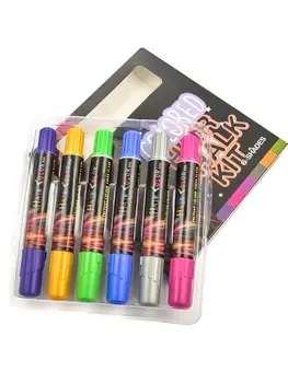 

1 Set 6Pcs Disposable Fluorescent Crayons Hair Coloring Rod Hair Coloring Chalk One-off Color Pastel Krijt