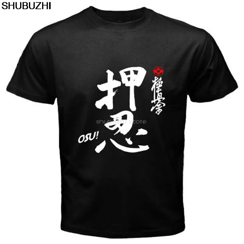 Новый каратэ Kyokushin OSU! Япония боевое искусство черная футболка классная