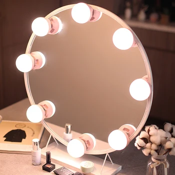 

Hollywood Style LED Vanity Mirror Lights Kit with Dimmable Light Bulbs Lighting Fixture Strip for Makeup Vanity Table