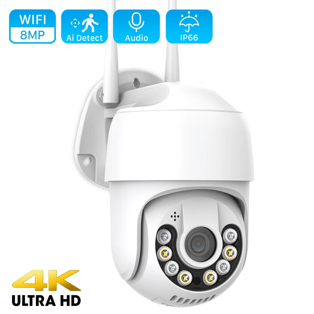 

8MP 4K Wifi IP Camera Outdoor H.265 5MP Wireless PTZ Camera WiFi CCTV Security Camera 1080P AI Tracking Video Surveillance iCsee