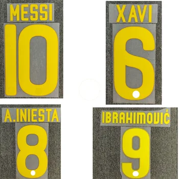 

2011-2012 Ibrahimoic Nameset Xavi Messi A.Iniesta Printing Iron On Heat Transfer Patches