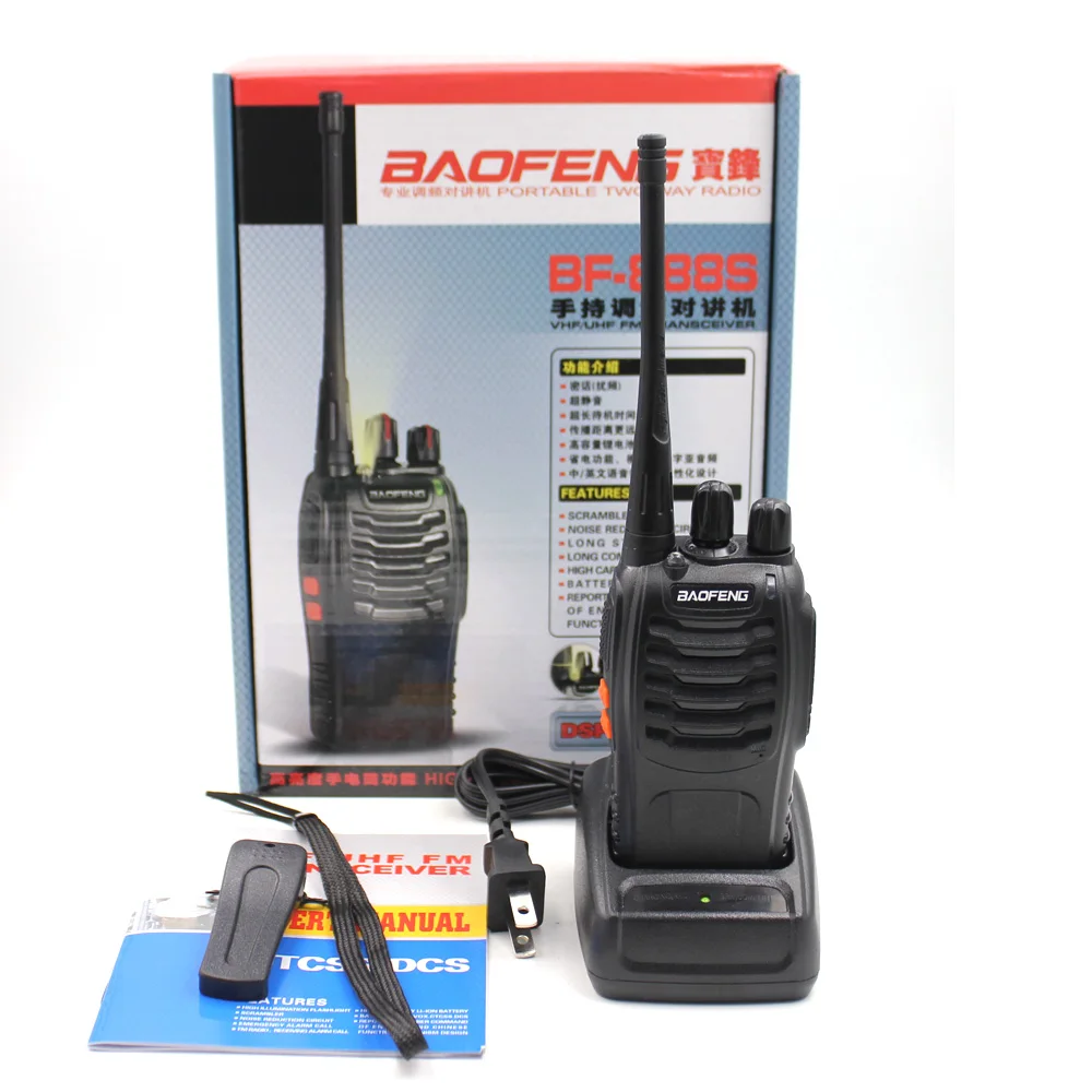 4PCS/Set Baofeng BF 888S bf888S Two Way Radio BF-888S 6km Walkie Talkie 5W Portable CB Ham Radio Handheld HF Transceiver