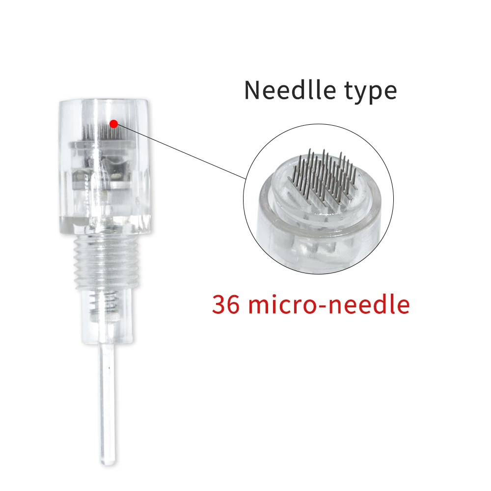 36 needle 15 шт. винт 8 мм Лечение Лица Иглы для татуировки машина Дерма ручка нано микроиглы для наращивания ресниц - Габаритные размеры: 36 needle