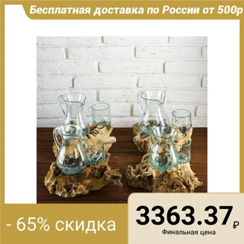

Decanter and mug on wood "Attraction" 28x25x20 cm 3369808