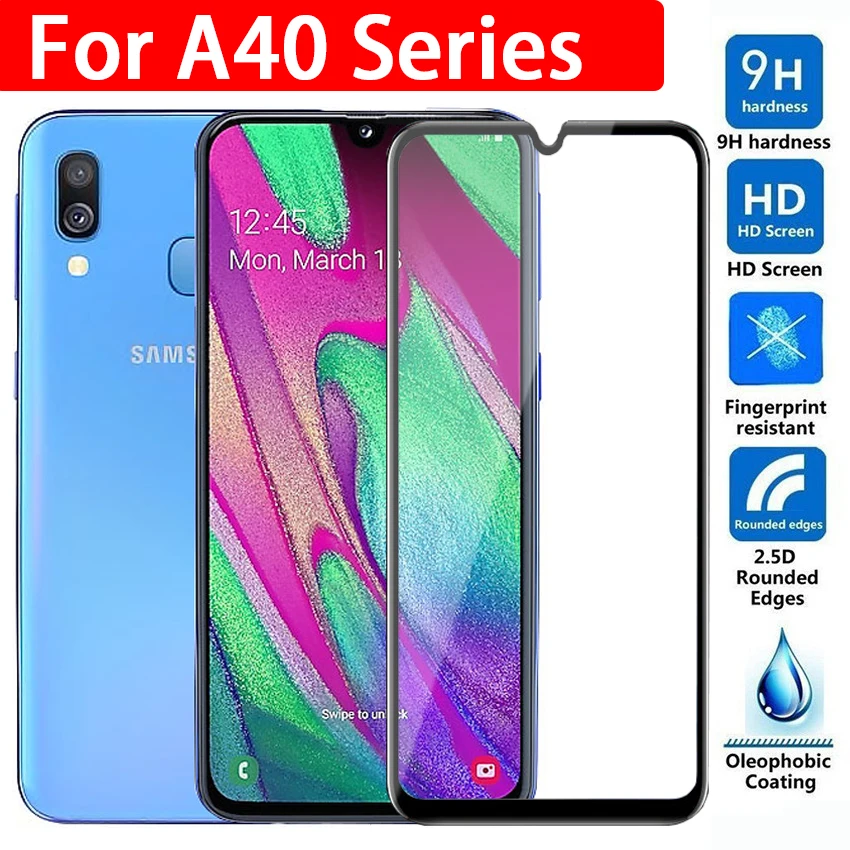 Защитное стекло samsunga40 на весь экран для Samsung Galaxy A40 A41 A42 | Мобильные телефоны и