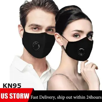 

N95 Outdoor Sport Face Mask With Filter Activated Carbon PM 2.5 Anti-Pollution Running Motorcycle Cycling Mask With 2 Filters
