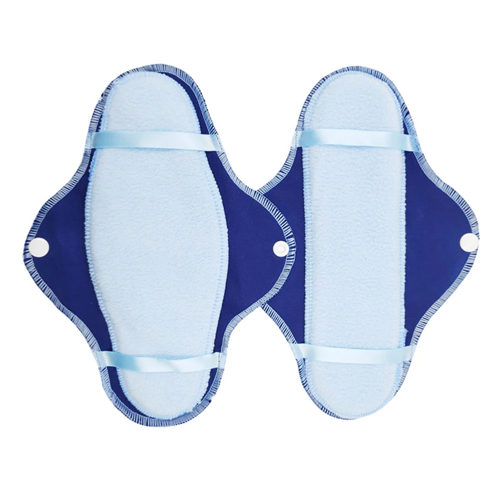 

8pcs Women Foldable Washable Towels Soft Sanitary Pads Breathable Bag Polar Fleece Hygiene Portable Reusable Menstrual Cloth Set