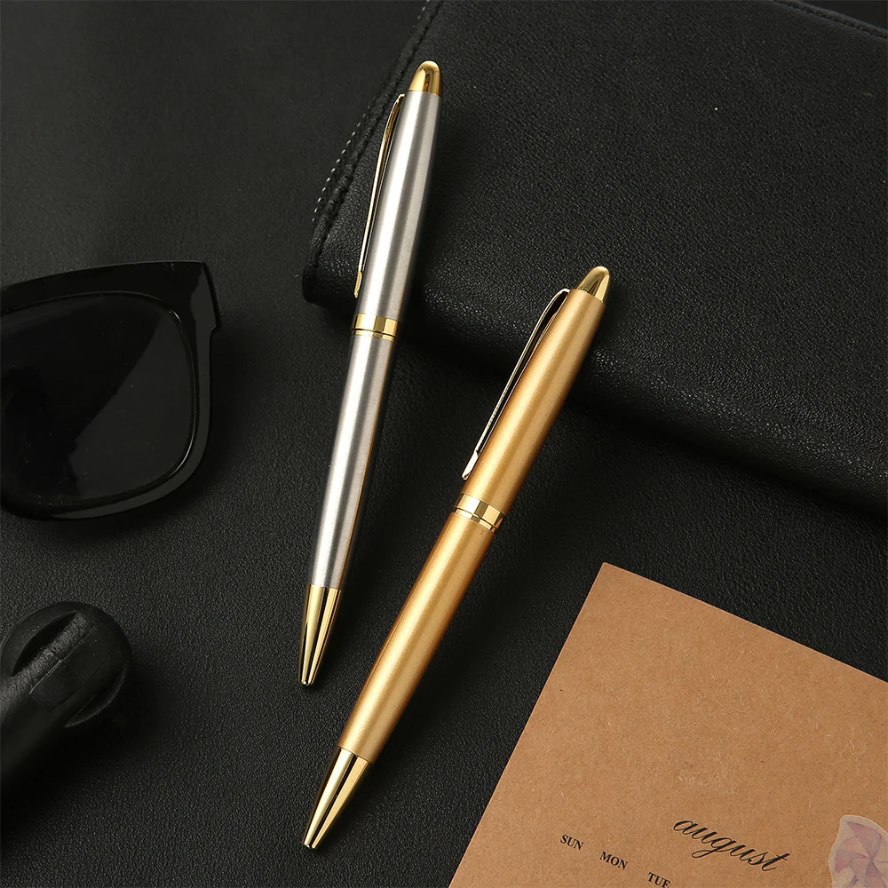 Guoyi A100 424 G2 Ballpoint Luxury Eenvoudige Business Examen Metal High-End  Gifts Mass Customization Logo Signature Pen custom customization rectangle round metal antique brass furniture logo tags name plate