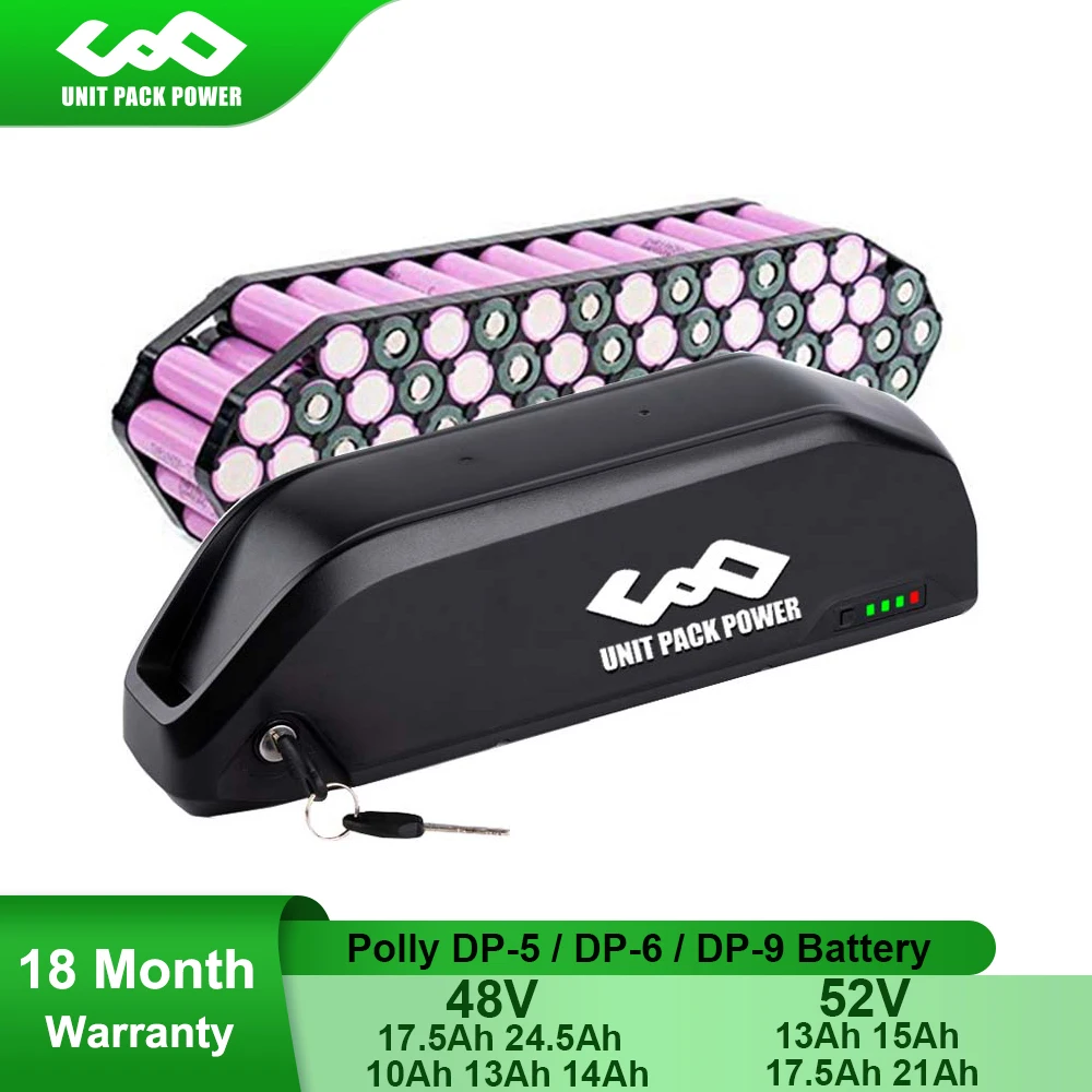 Electric eBike Battery 48V 52V 21Ah 24.5Ah 17.5Ah 13Ah Polly Batteria With Samsung Cell for BBSHD 1000W 750W 500W 350W Motor | Спорт и