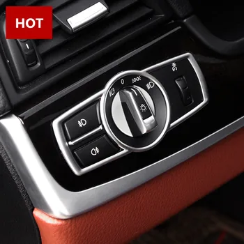 

ABS Inner Head Light Switch Cover Trim For BMW 5 Series GT F07 2010-2017 3pcs