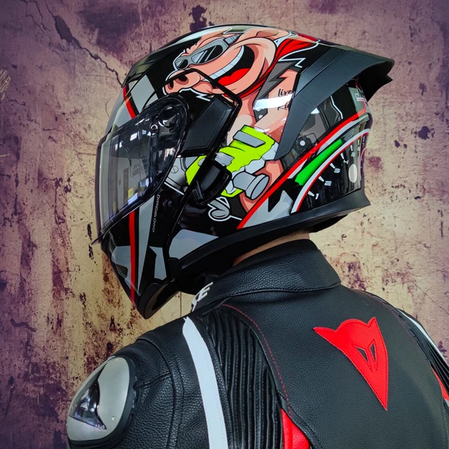 モジュラーオートバイヘルメット,フルフェイスレーシングヘルメット,ダブルレンズ,Bluetooth,ユニセックスを装備|ヘルメット| -  AliExpress