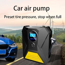 

Portable automobile air compressor 12V digital tire inflation pump LED lamp tire compression pump Compressor for Auto Car Motorc