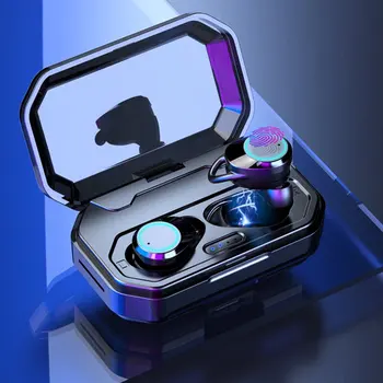 

X6 Small Size Wireless V5.0 Earphones Noise Reduction HD HIFI Stereo Bass Sport Music In-Ear Earphones With Light