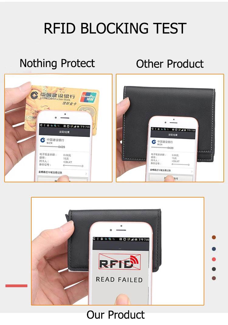 Bycobecy бизнес держатель для Карт RFID металлический кошелек алюминиевый сплав Кредитная карта чехол кошельки с защитой от краж автоматический