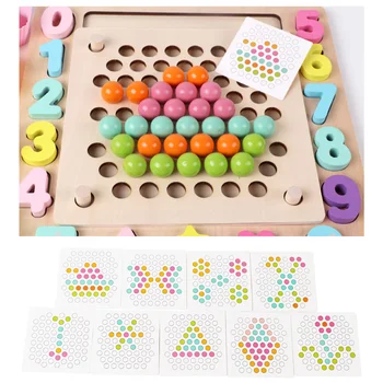 

Brand New Children Fishing Wooden Toys Memory Chess Toddlers Matching Game Clip Beads Magnetic Early Educational Baby Toy