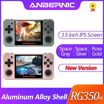 

NEW ANBERNIC Retro game RG350 Video games Upgrade game console ps1 game 64bit opendingux 3.5 inch 2500+ games RG350m Child gift