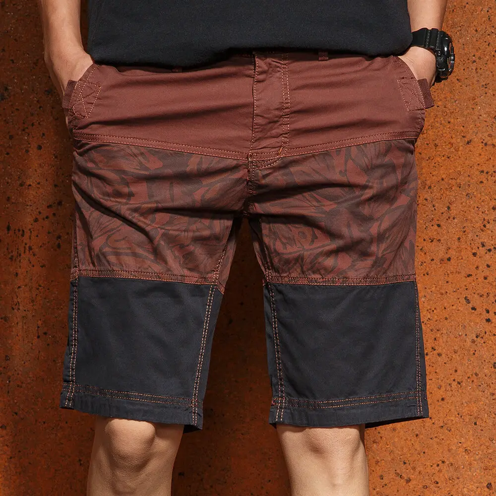 

New Arrival Summer Casual Shorts Men Work Cargo Shorts Male Fashion Men's Squad Match Knee-Length Wear Printed Big Hot Sale F25