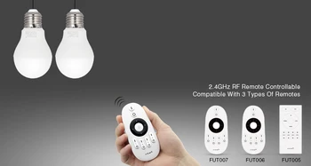 

MiBOXER LED Bulb E27 6W Color Temperature Adjustable Smart LED Spotlight FUT017 110V-220V 2.4G Wireless Remote Android/iOs APP