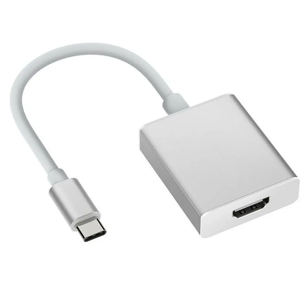 Портативный размер металлический usb type C USB-C до 4 к HDMI/VGA Кабель-адаптер конвертер подходит для ноутбука Macbook
