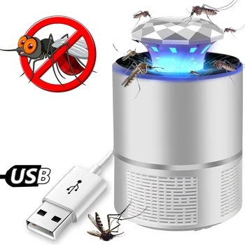 

USB Electric Mosquito killer Photocatalysis Mute Pest Control Radiationless LED Lamp Bug Zapper Trap House Insect Repellent