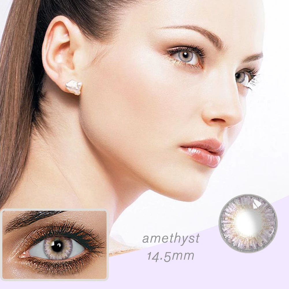 Beautiful Pupil Color Contact Lenses Monthly Throw Female Path 14mm Cute Multicolor Party Gift Cartoon Girl Decoration Cosplay