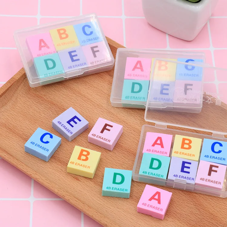 

Box of letters a-f box of eraser eraser learning stationery rubber