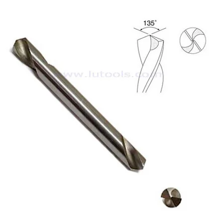 

Auger Bit shuang tou zuan High Speed Steel Drill Bit Stainless Steel Straight Shank Drill