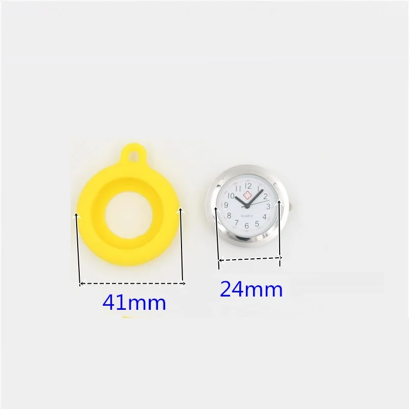 Watch Face Accessories Watch Dial Accessories Nurse Doctor Silicone Pocket Watches DIY Clock Head Face Parts For Badge Reel Keychains Lanyards Rope