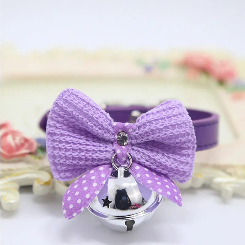 buy 1 pc Товары для домашних животных кошек ошейник Утяжеленный ошейник для собаки perro collier chien halsband hond ошейник для собак кожаный колье чат с маленькие колокольчики - Цвет: buy 1 pc