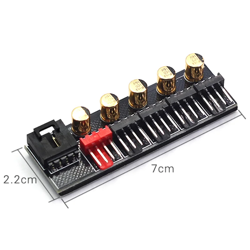 Материнская плата 4Pin Pin хаб pwm вентилятор концентратор компьютерный регулятор температуры шасси контроллер вентилятора