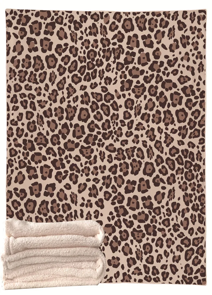 Шерпа одеяло Подсолнух цветочный striled leopard 3D печатных детские зимние плюшевые шали диване плед флис обёрточная бумага - Color: 3