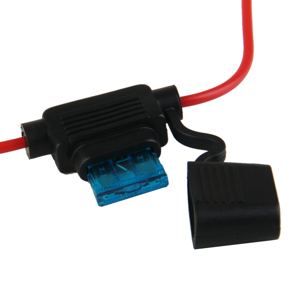 In-line Mini  Fuse Holder Splash Proof For 12V 20A Fuses Car