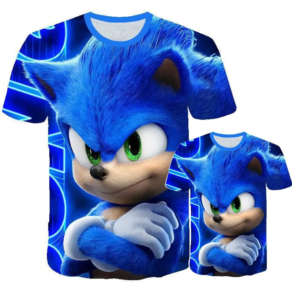 Camiseta con estampado 3D de dibujos animados para papá e hijo, ropa a juego para Familia, talla grande 6XL, Día del Padre, nueva