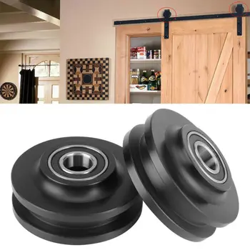 

2018 Newest Hot POM Sliding Barn Door Wheel Closet Hardware Roller Cabinet Window Pulley hook