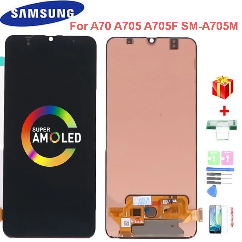 Оригинальный 6 7 &quotSuper AMOLED ЖК-дисплей для Samsung Galaxy A70 A705 A705F SM-A705MN сенсорный экран