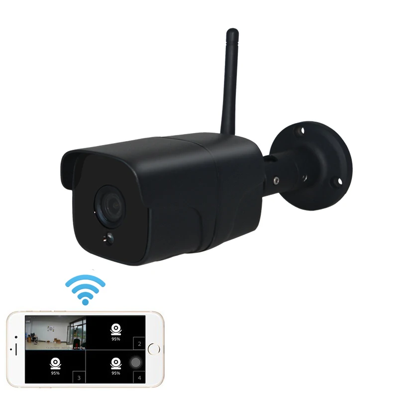 1CH Camera 4CH аудио система видеонаблюдения 2MP беспроводная камера безопасности 1080P ip-камера Wifi sd-карта наружный комплект видеонаблюдения - Цвет: 1CH Camera