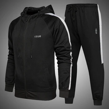 

Men Autumn Two Piece Set Casual Sports Suits Men Tracksuit Jogging Suit Hoodies and pants Set Male Sets Gym Clothing 2020