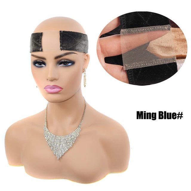 Velvet Lace Wig Grips Headband Comfortable Adjustable Wig Grip Band For Wig Non-slip Hair Accessories 6 Colors Ming blue