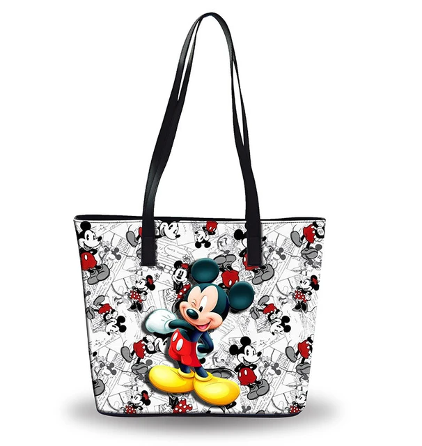 Disney Mickey Mouse Bag Shoulder Cartoon Lady Tote Large Capacity