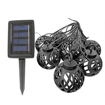 

LED Solar String Light Outdoor Waterproof Flame Hanging Global Fairy Lamp Garland Houses Christmas Garden Decorations Light