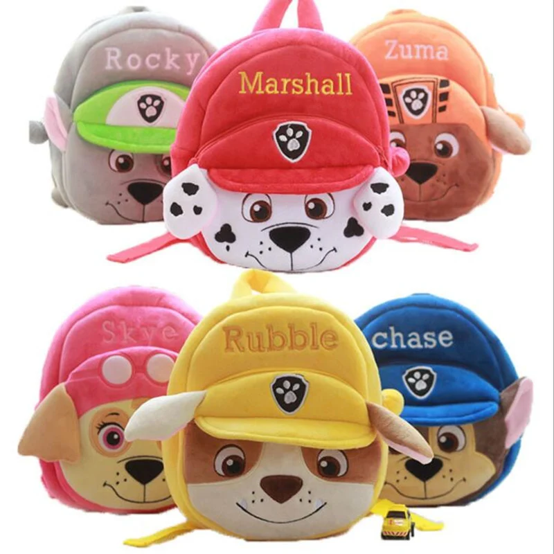  plush backpack toy PAW Patrol dogs bag cartoon kids mini school Children's gifts kindergarten boy g - 4000114291803