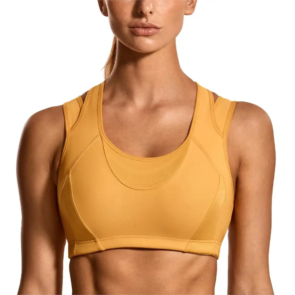 Amber Yellow10 La Isla женский спортивный бюстгальтер с высокой защитой от ударов - Цвет: Amber Yellow10