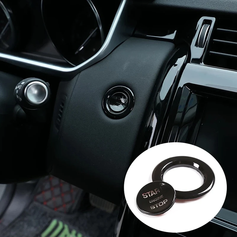 ABS Car Engine Start Stop Button Trim for Land Rover Discovery Sport LR5 Range Evoque Part | Автомобили и - Цена: 