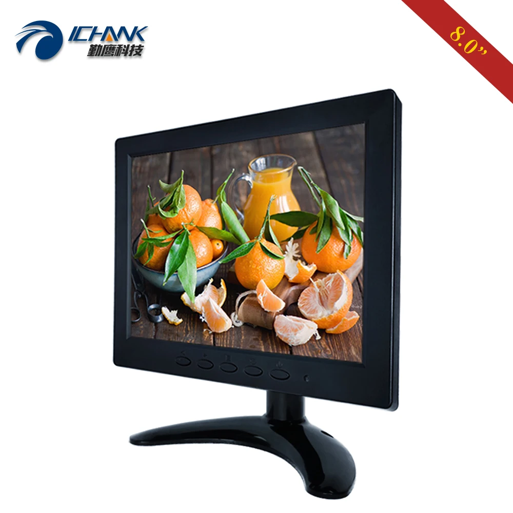 ZB080JN 262/8 дюймов 1024x768 4:3 портативный маленький размер AV BNC HDMI VGA промышленный