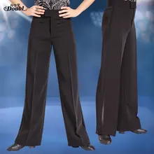 Мужские стандартные брюки для бальных танцев, брюки для взрослых, для упражнений, для соревнований, свободная одежда для латинских танцев, современные карманы