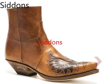 

Winter Ankle Boots Men Shoes Appliques Vintage Classic Male Casual Motorcycle Boot Zapatos De Hombre Fashion Shoes Men D92