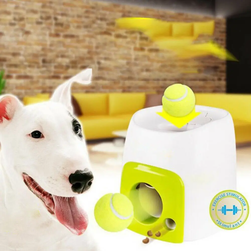 

Automatic Tennis Ball Pet Dog Training Launcher Interactive Throwing Ball Machine Pet Food Emission Device Automatic Pet Feeder